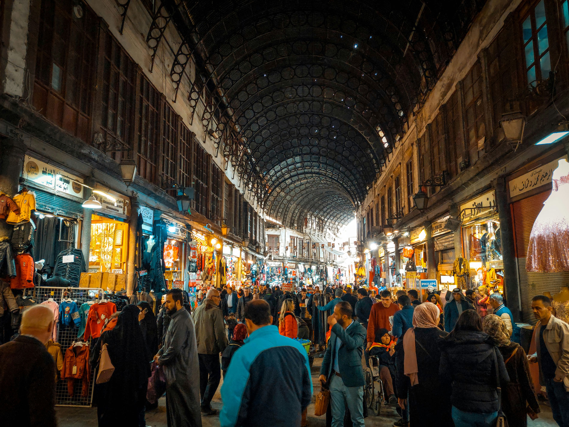 Al-Hamidiyah Souq, the historic covered market in Damascus, Syria. Photo by Mahmoud Sulaiman on Unsplash.